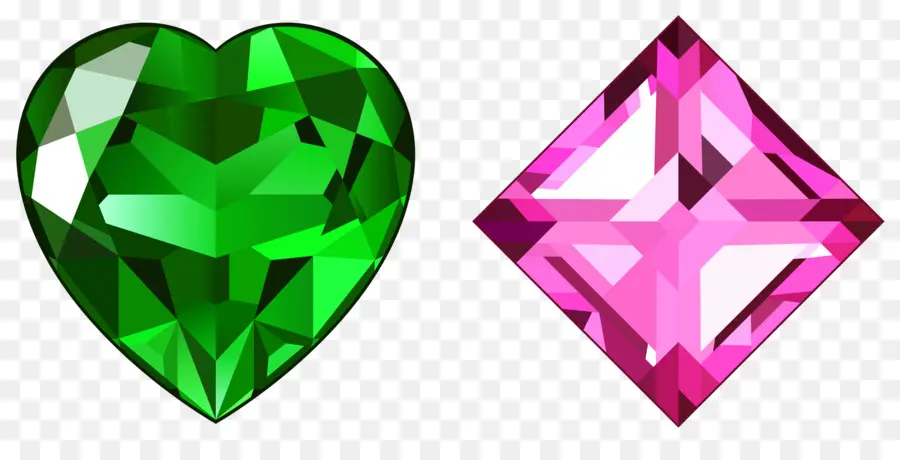 алмаз，сердце PNG