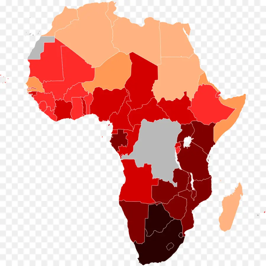 Африки к югу от Сахары，эпидемиология ВИЧ СПИДа PNG