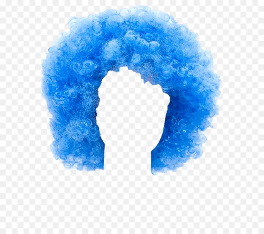 синий，парик PNG
