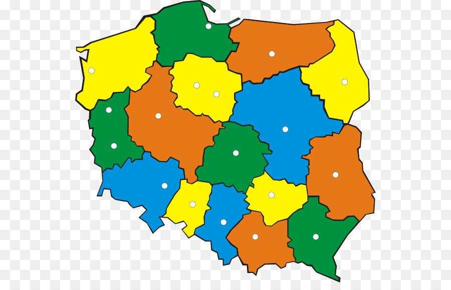 Польша，карте PNG