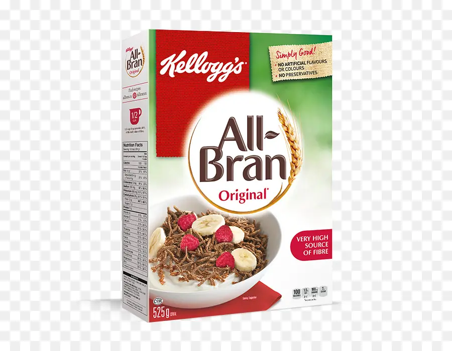 Цельнозерновые хлопья Kellogg's，Завтрак PNG