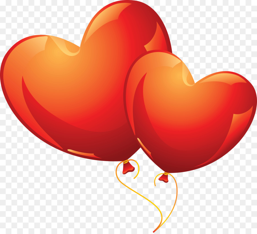 воздушный шар，сердце PNG