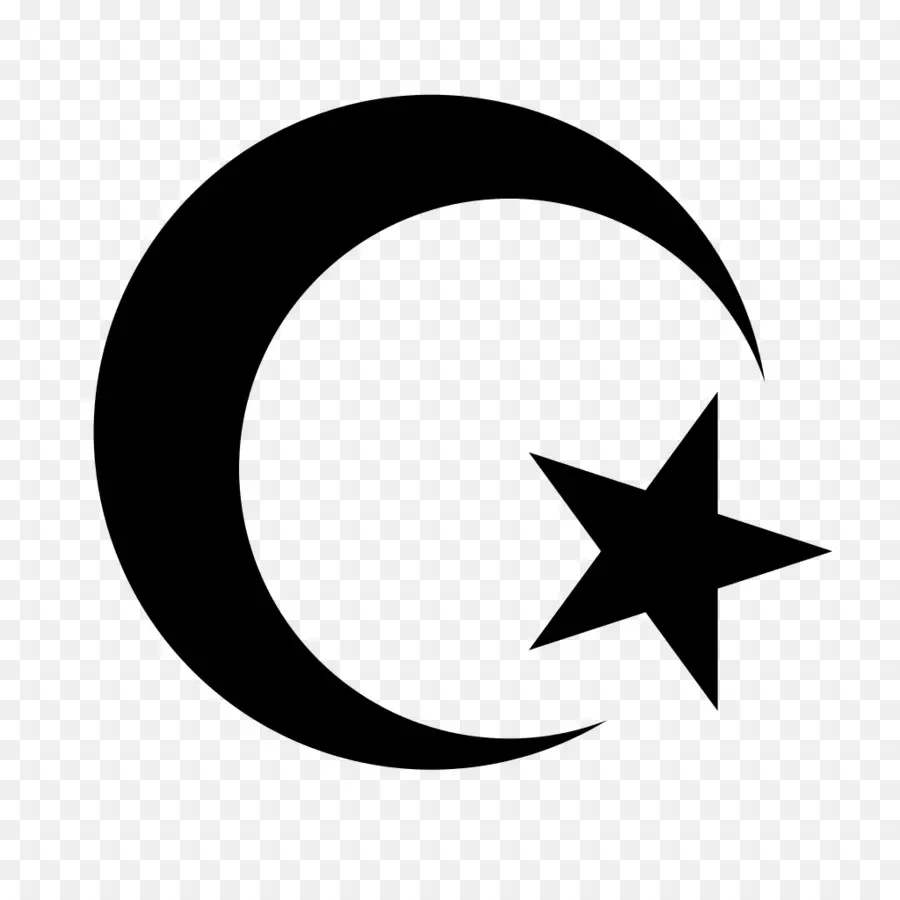 звезда и полумесяц，символы ислама PNG