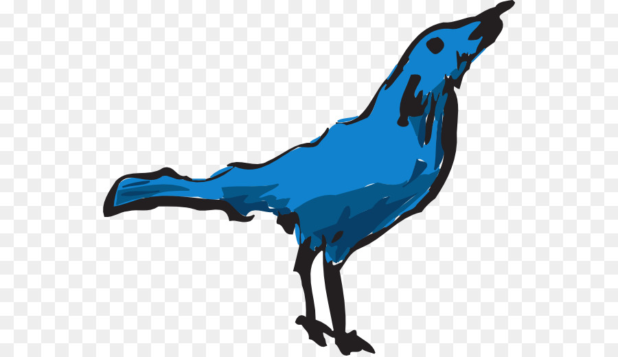 птица，синий PNG