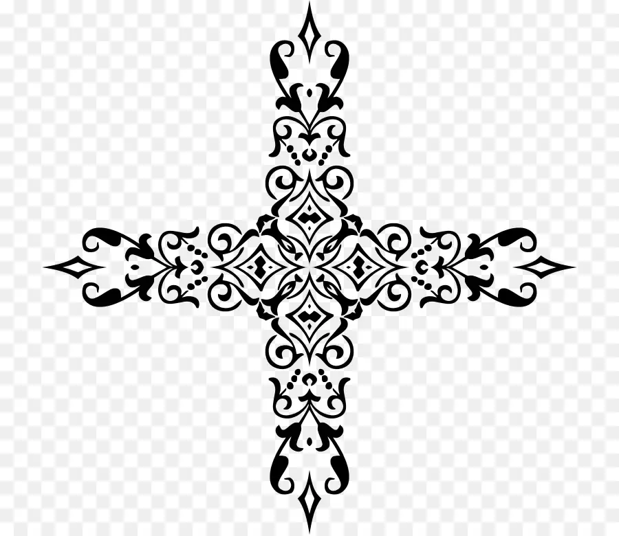 христианский крест，орнамент PNG