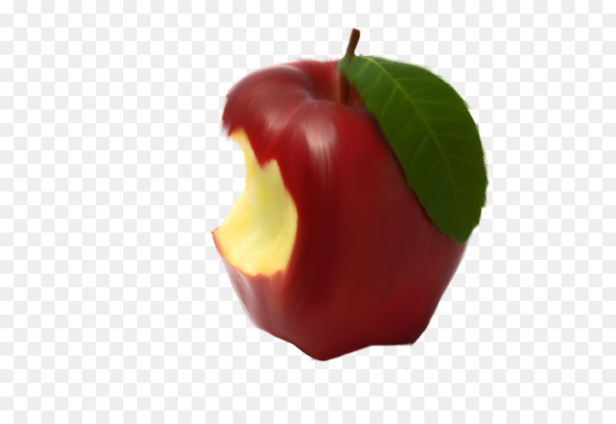 Откусанное яблоко картинка