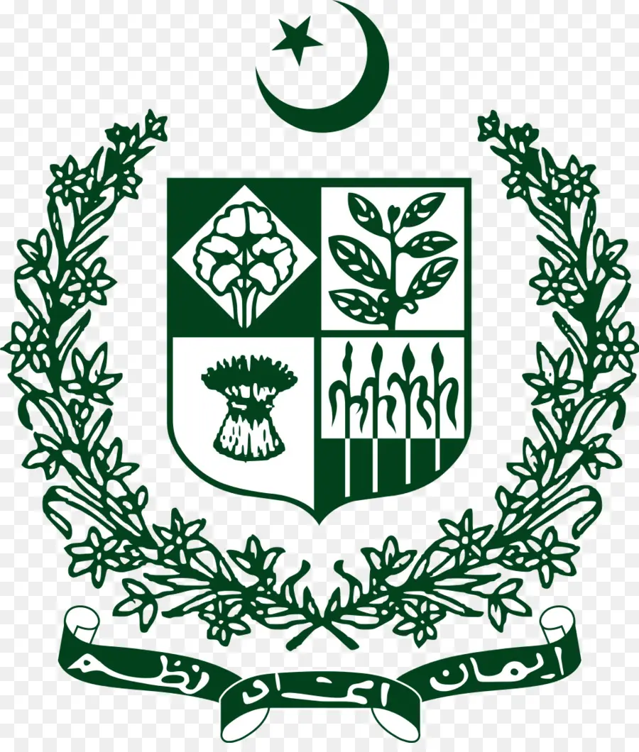 Пакистан，государственный герб Пакистана PNG