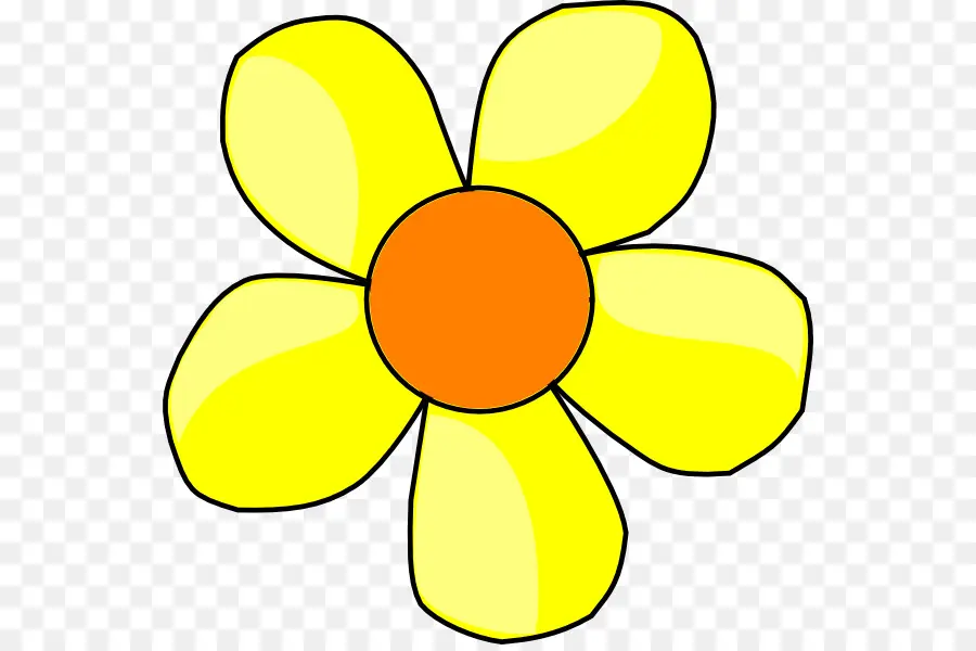 желтый，цветок PNG