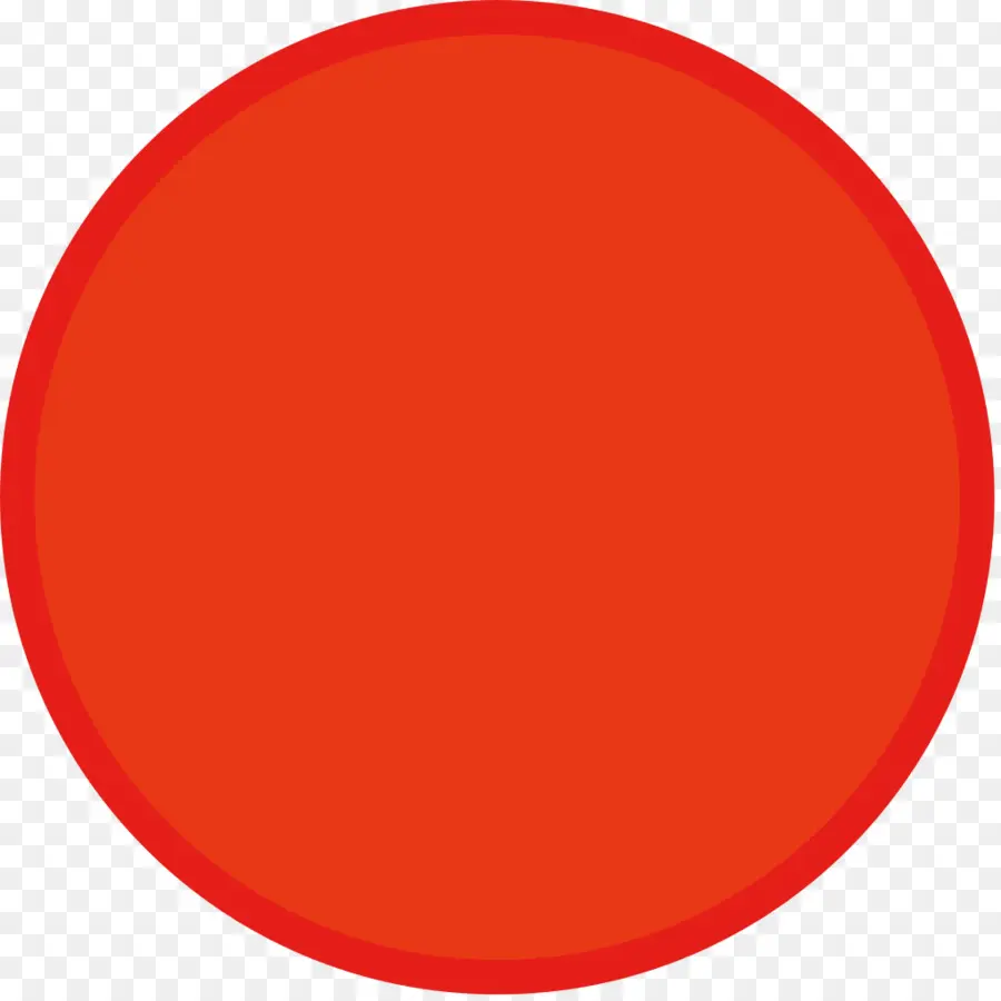 круг，красный PNG