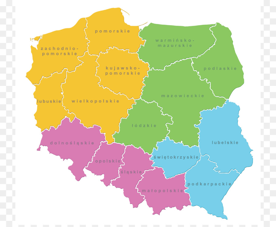 Польша，карте PNG