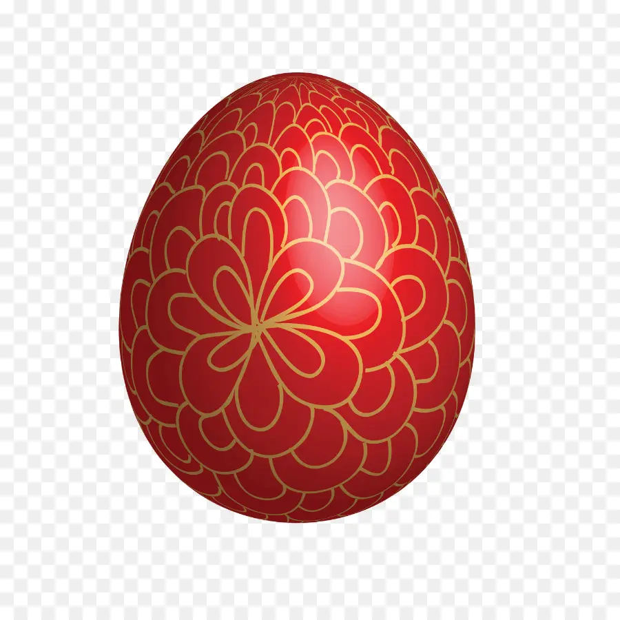 красное пасхальное яйцо，пасхальный кролик PNG