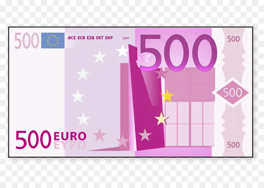 500 евро，банкноты евро PNG