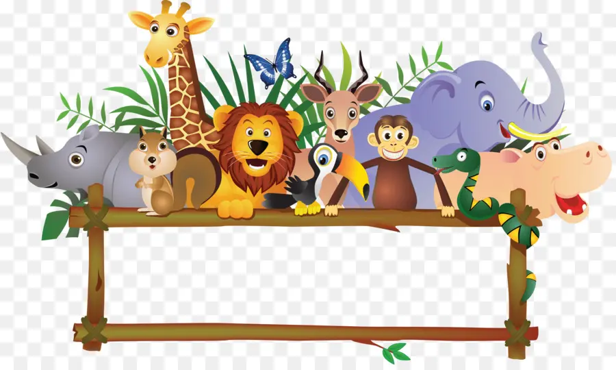 детские джунгли животные，Royaltyfree PNG