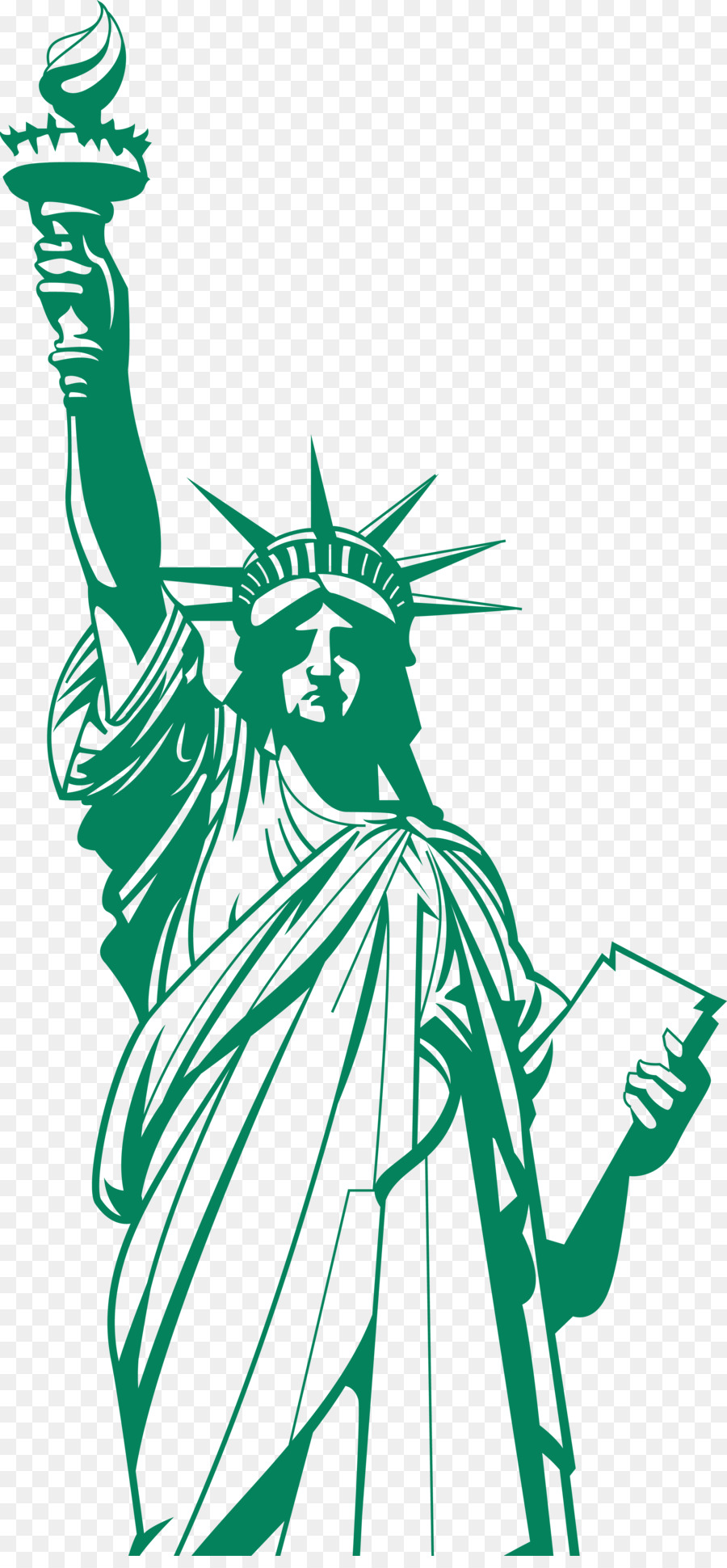 Статуя свободы Нью-Йорк силуэт