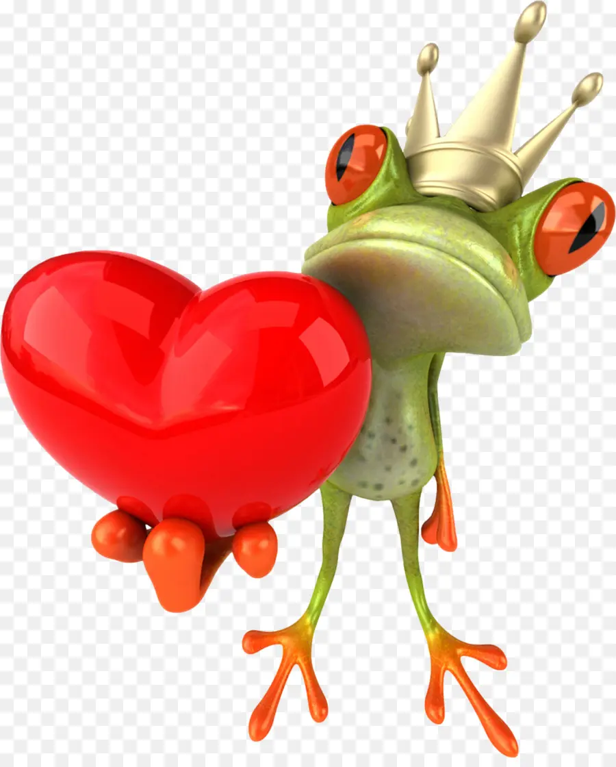 лягушка，День Святого Валентина PNG