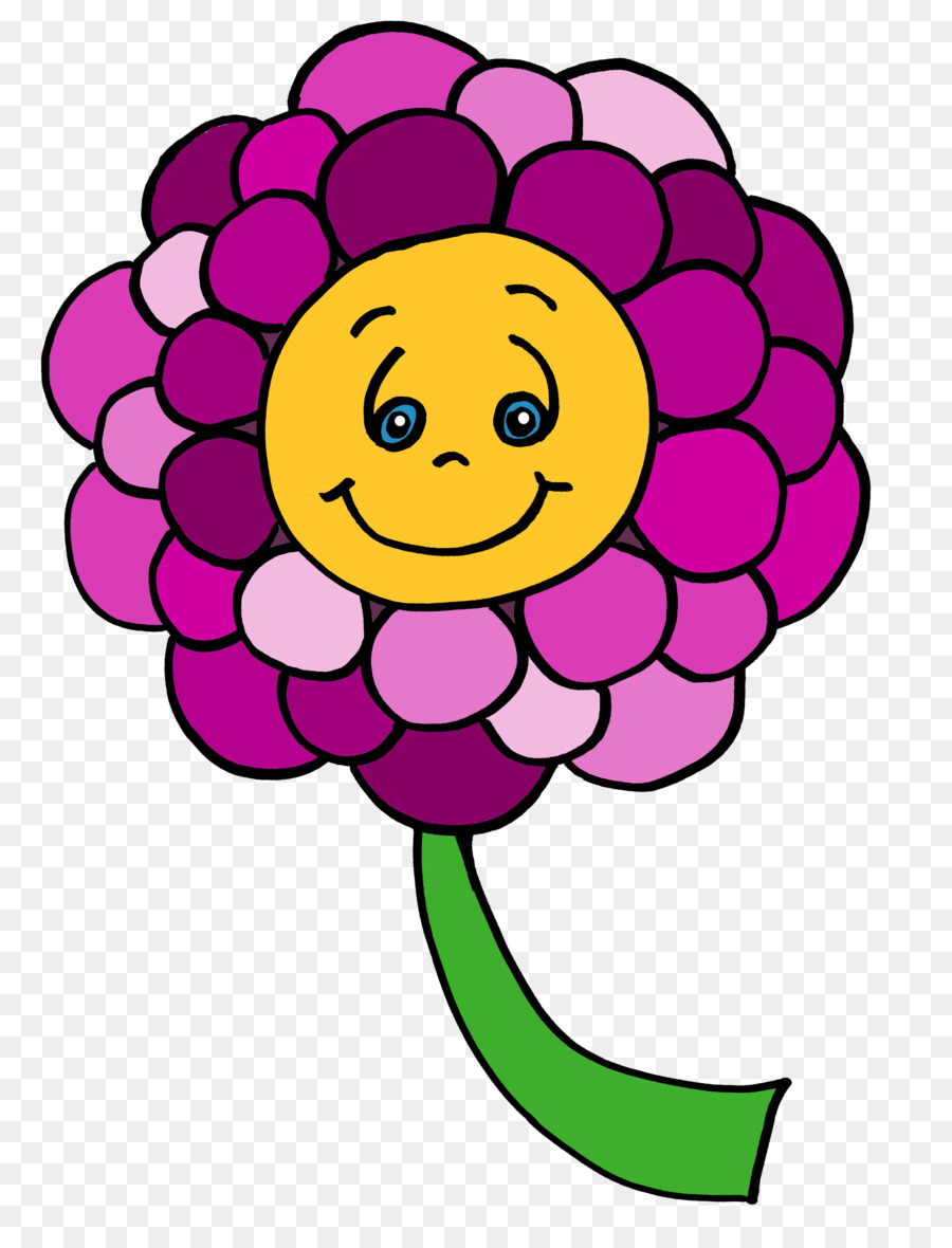 смайлик，цветок PNG