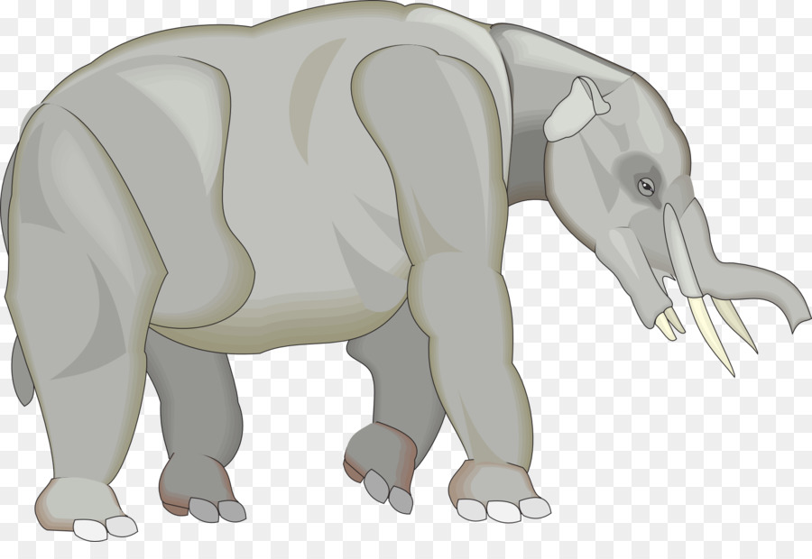 слон，Tetralophodon PNG