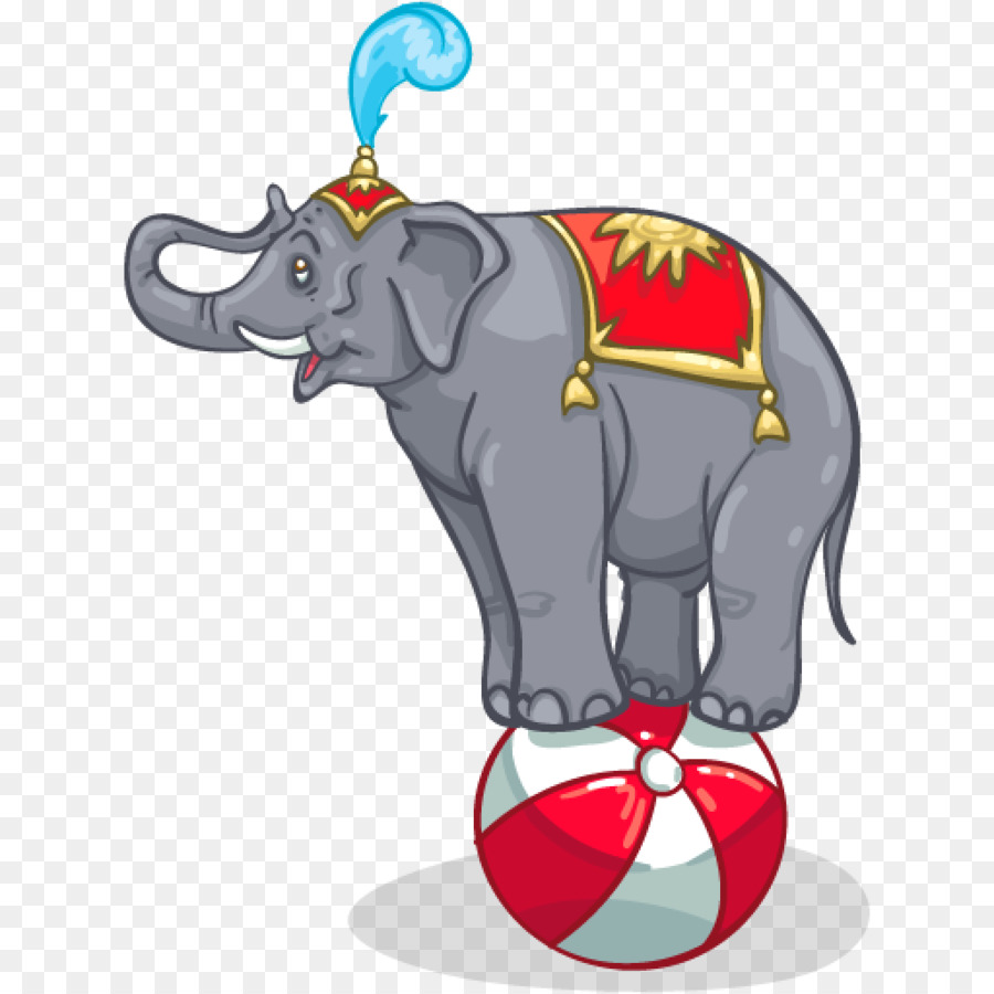 Слон на шаре