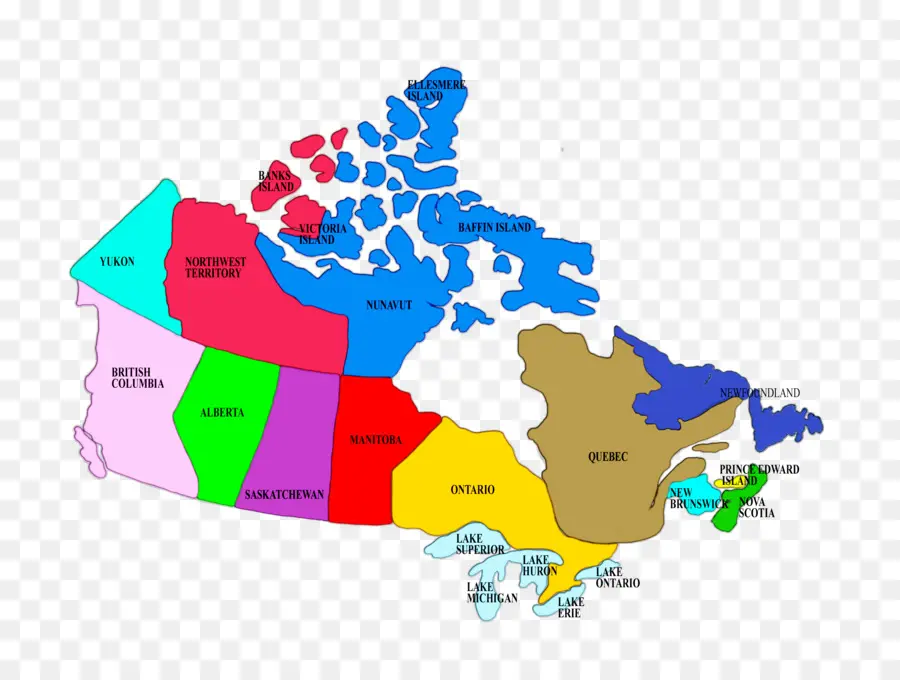 Канада，провинций и территорий Канады PNG