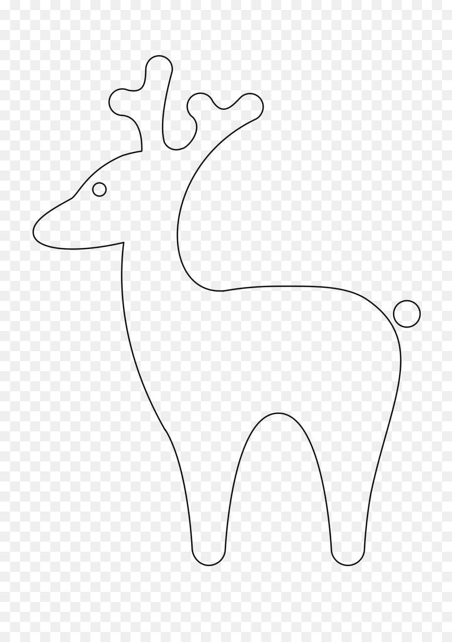 Reindeer，Line Art PNG