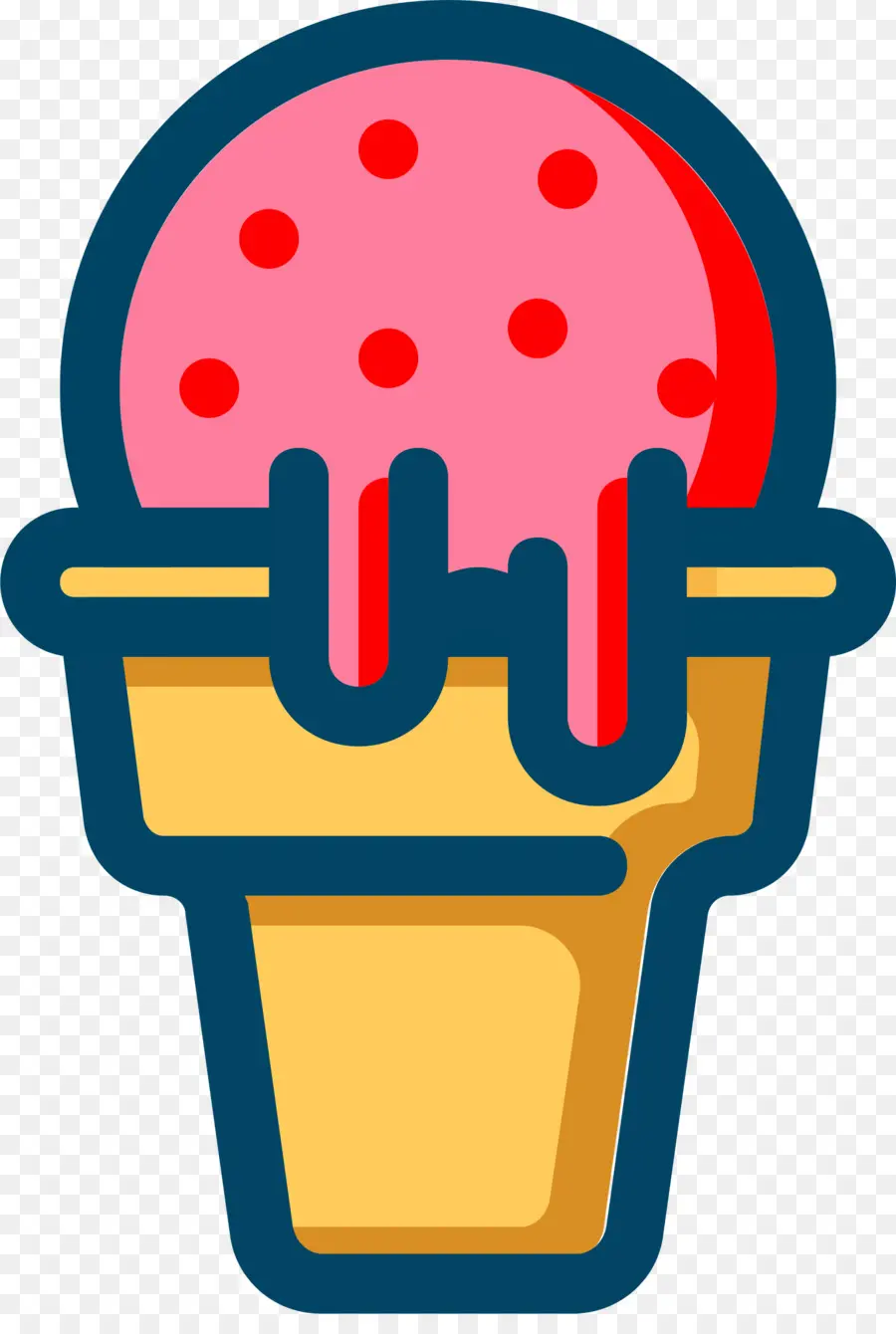 мороженое，клубничное мороженое PNG