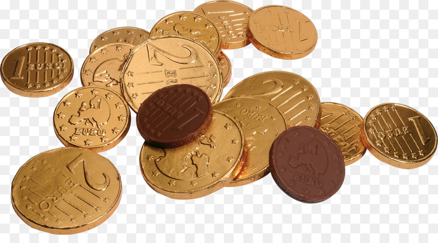 монета，шоколад PNG