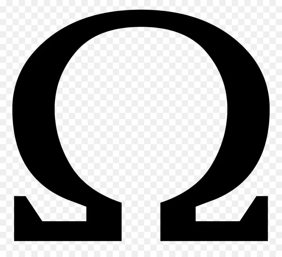Омега，греческий алфавит PNG