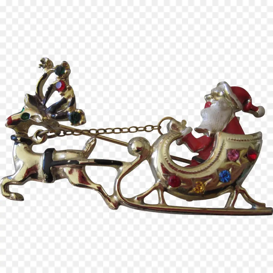 рождественские украшения，колесница PNG