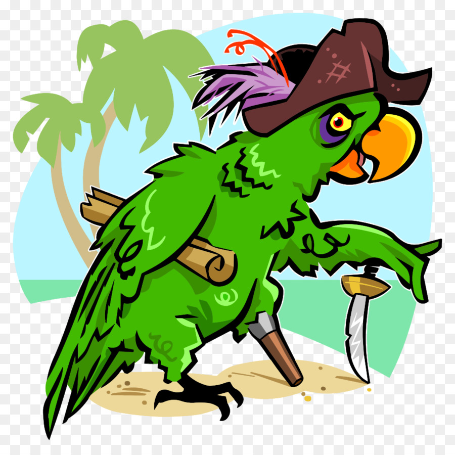 попугай из острова сокровищ