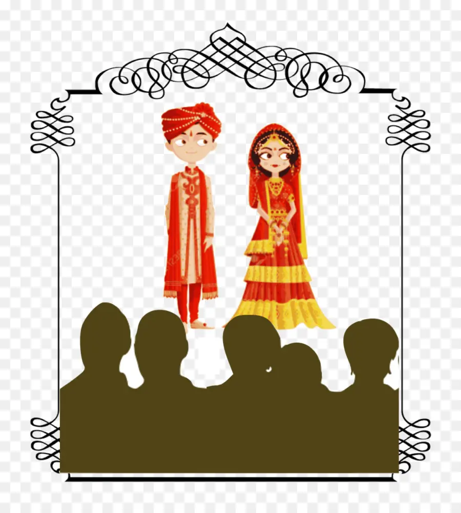 свадебные приглашения，свадьбы в Индии PNG