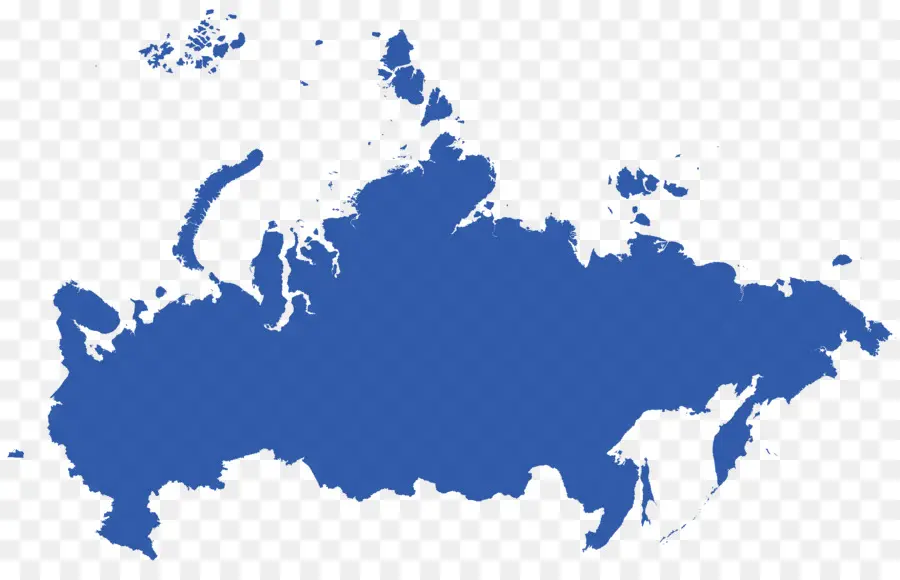 Россия，векторная карта PNG
