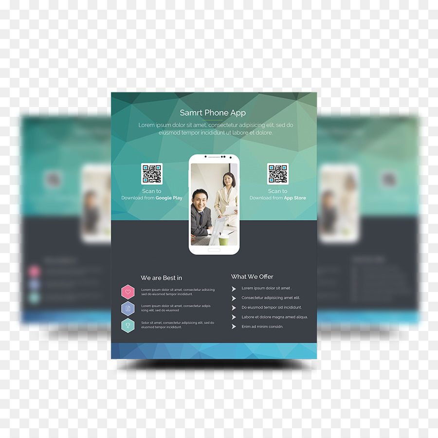 Флаер приложения для смартфона，Приложение PNG