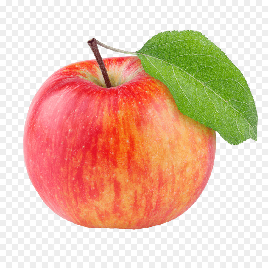 Яблоко красно желтое на белом фоне