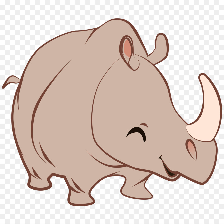 Носорог вектор