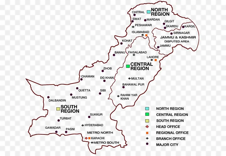 Пакистан，карте PNG