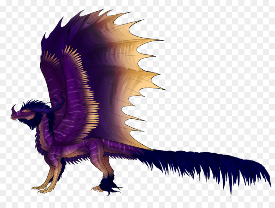 фиолетовый，дракон PNG