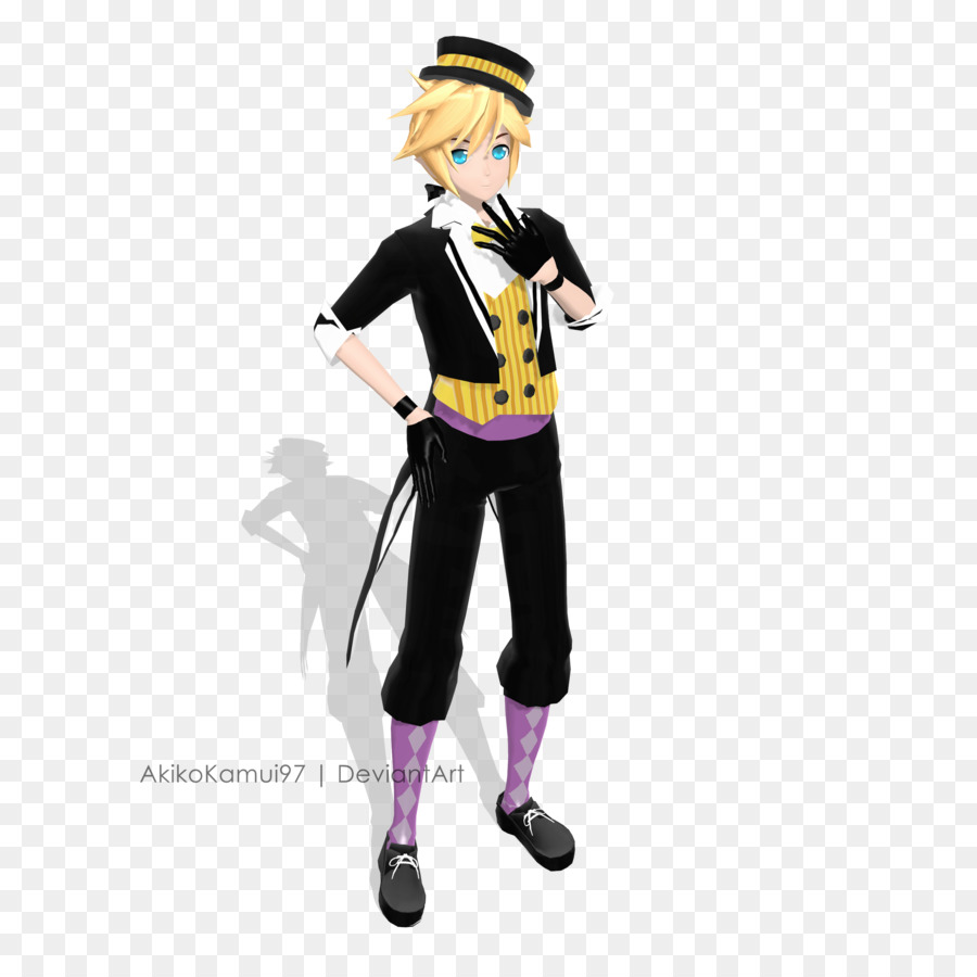 Kagamine Rinlen，Mikumikudance PNG