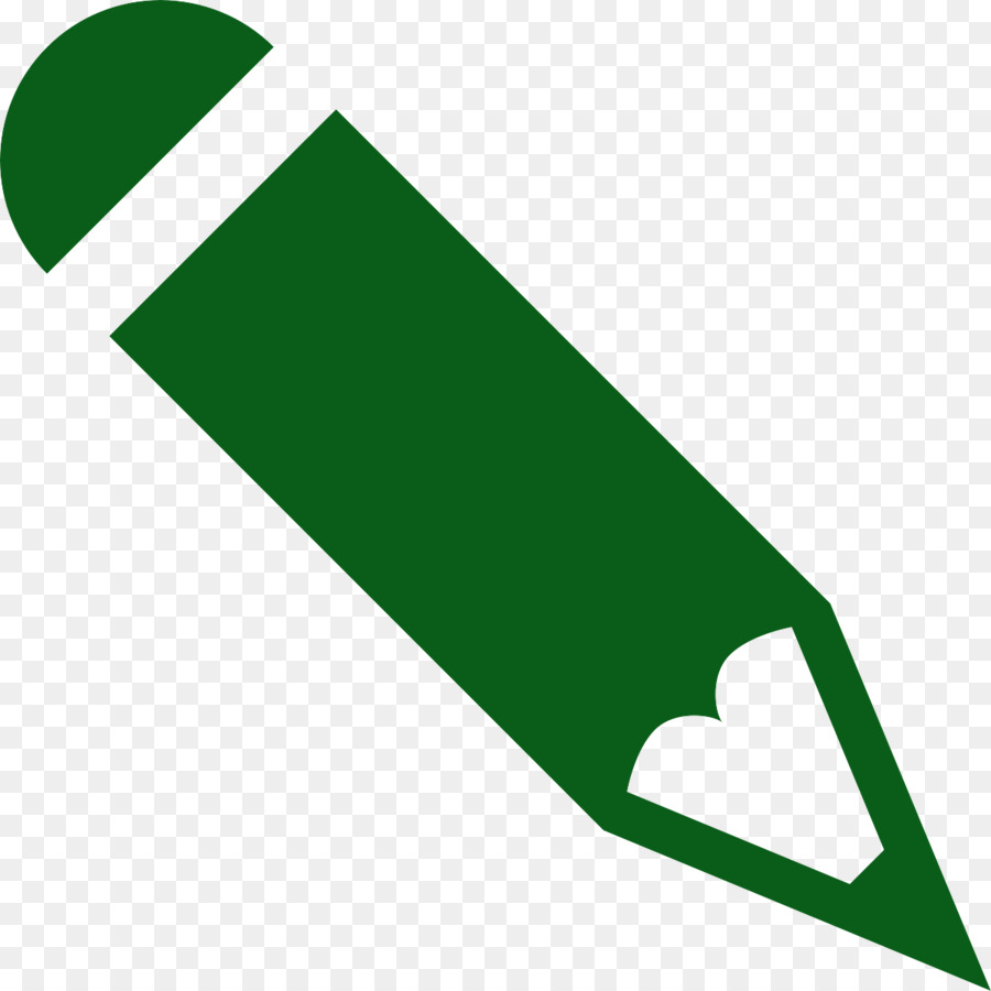 Иконка карандаш зеленая
