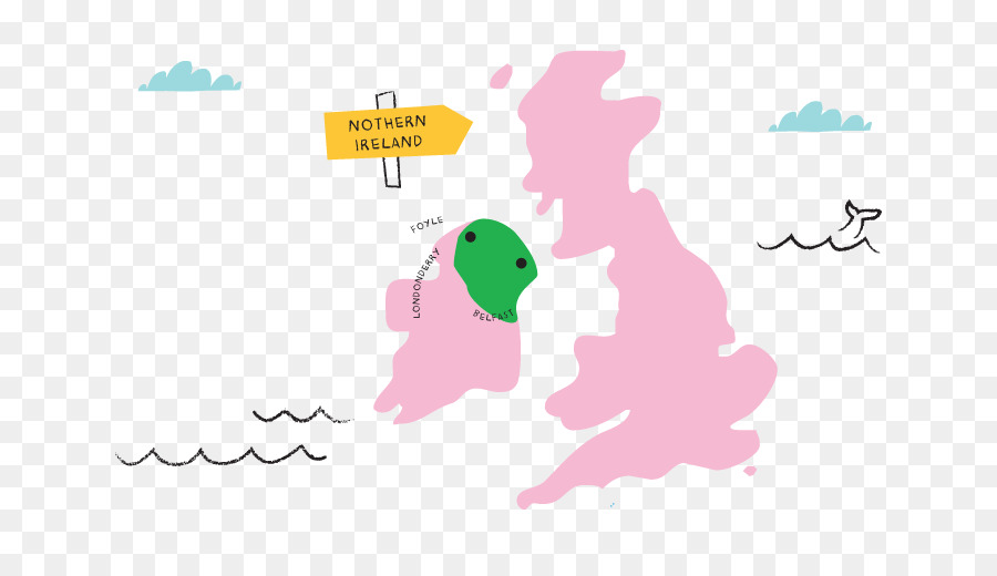 Северной Ирландии，карте PNG
