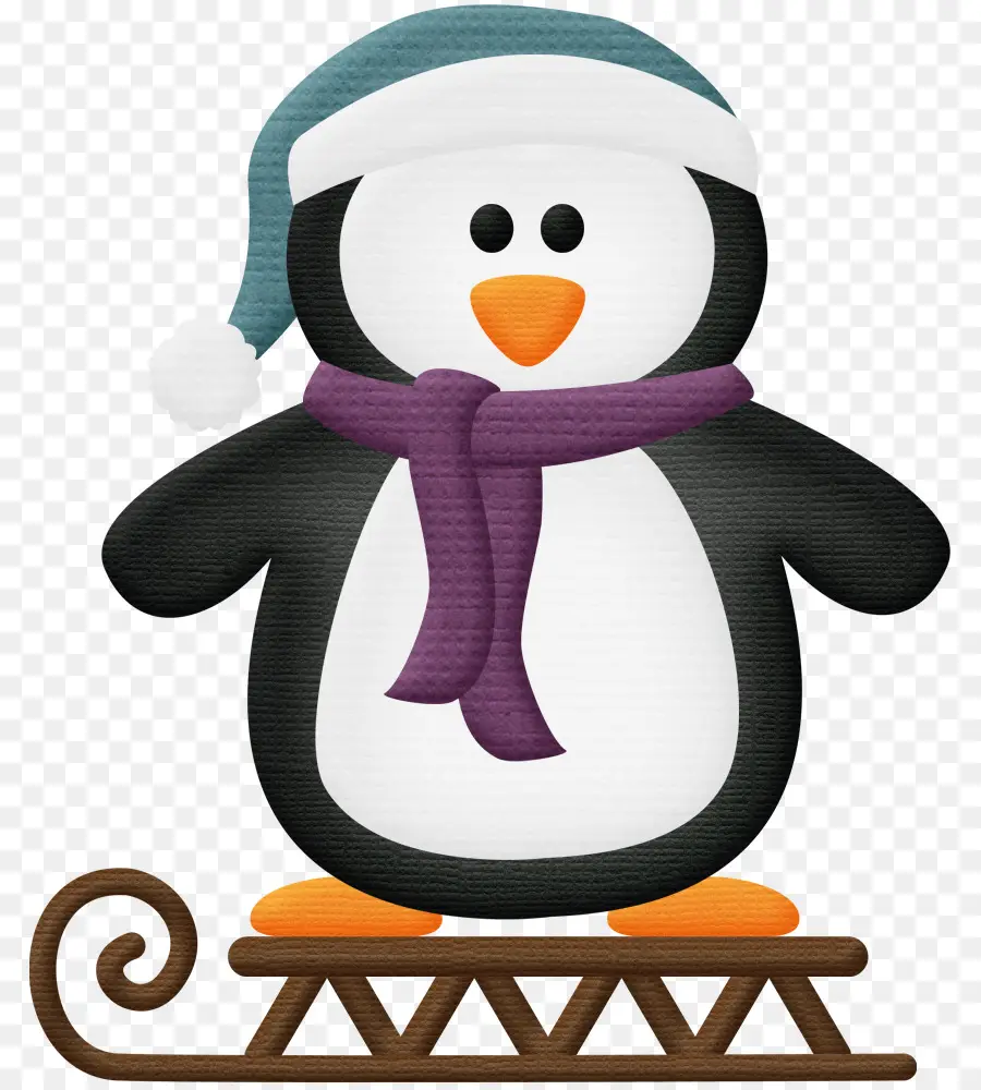 пингвин，зима PNG