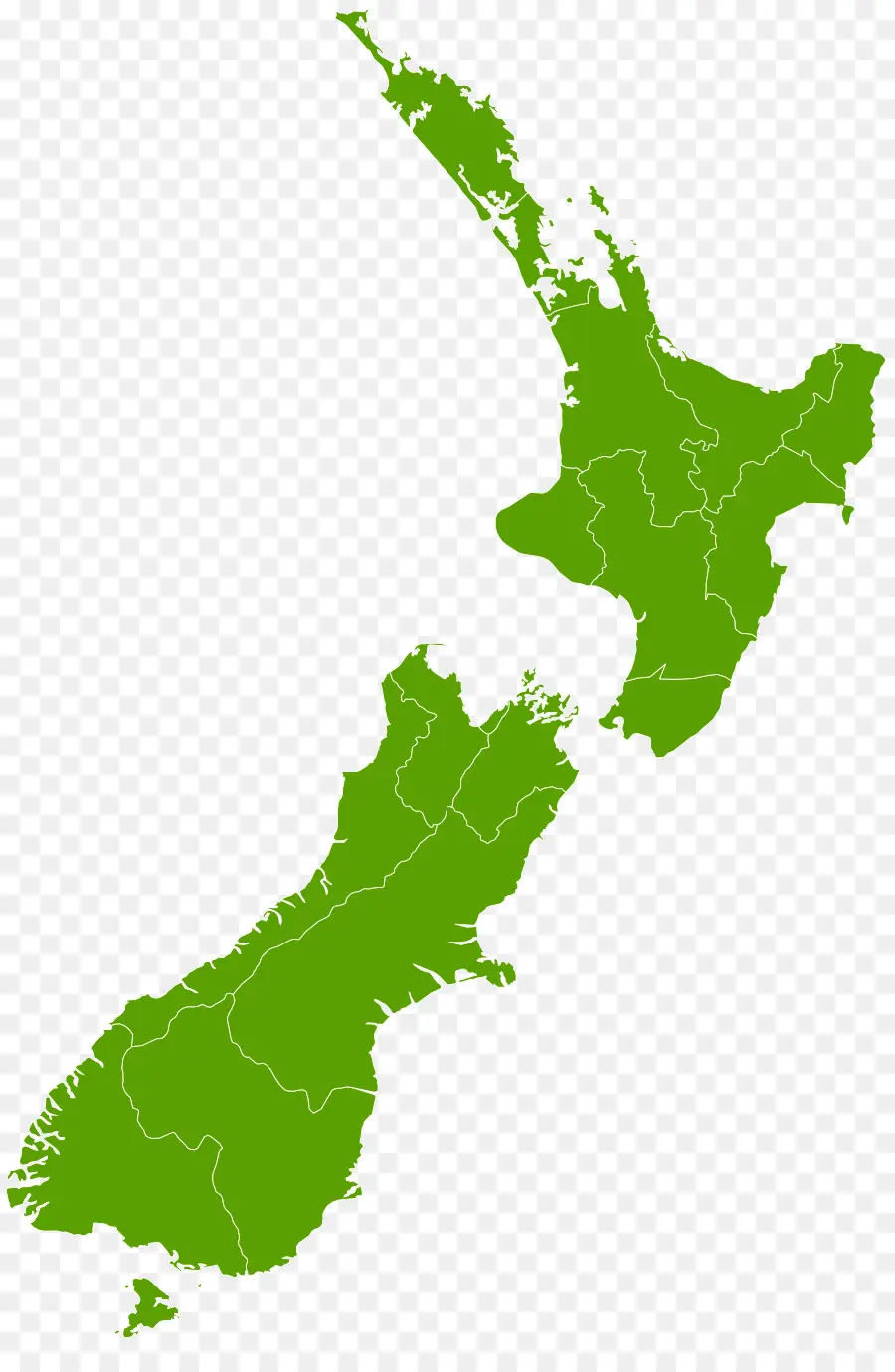 Новая Зеландия，карте PNG