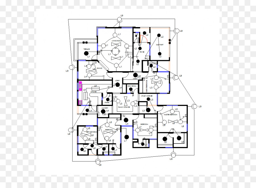 план этажа，автоматизированного проектирования PNG