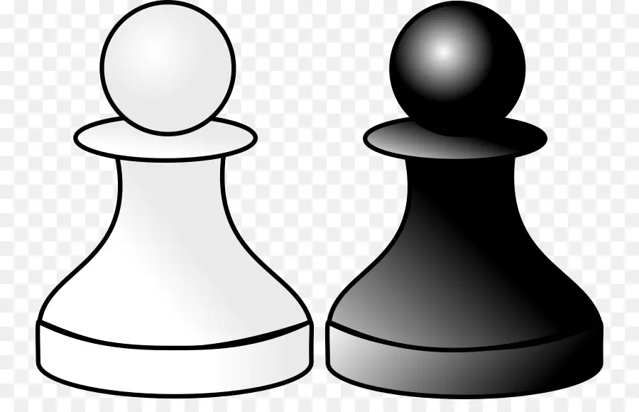 шахматы，черный белый PNG