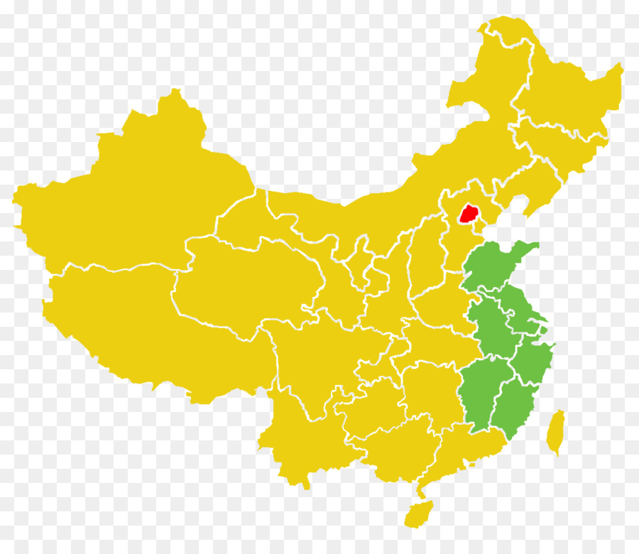 Китай，пустая карта PNG