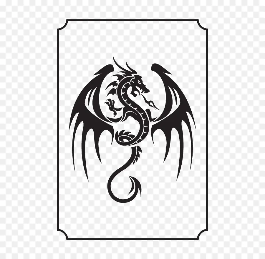 татуировки，дракон PNG