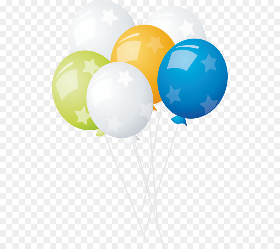 воздушный шар，день рождения Торт PNG