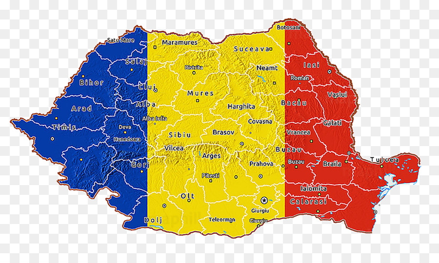 Румыния，карте PNG