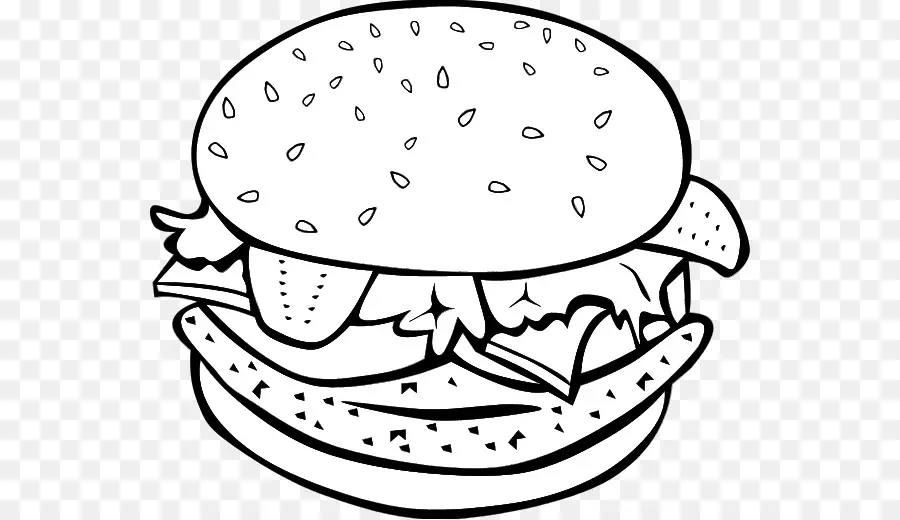 гамбургер，картофель фри PNG