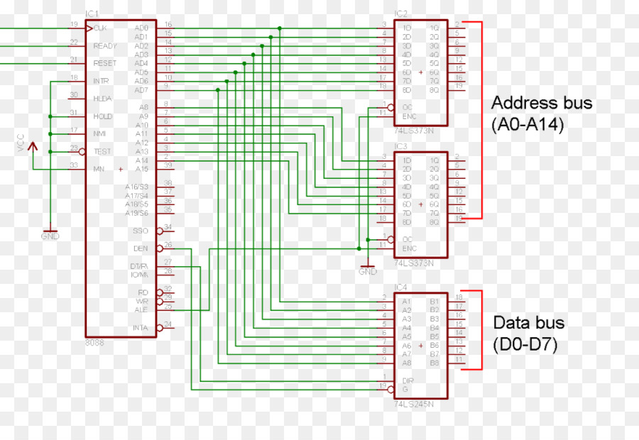 Intel 8086 схема