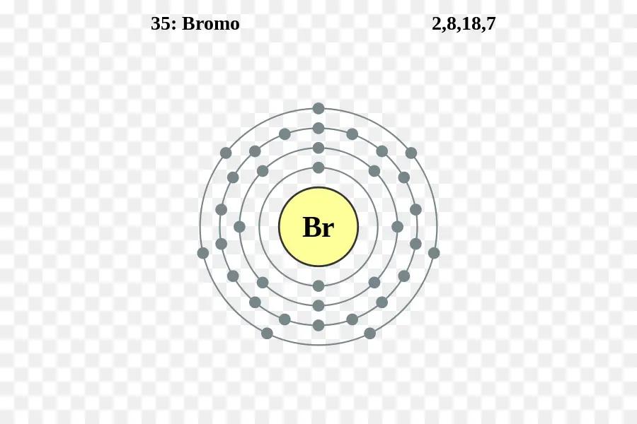 Атом брома，элемент PNG